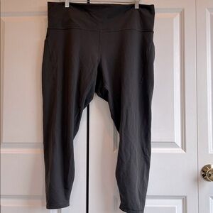 LULULEMON Wunder Train HR Tight 25” With Pockets - Graphite Gray Size 20 (LL112)